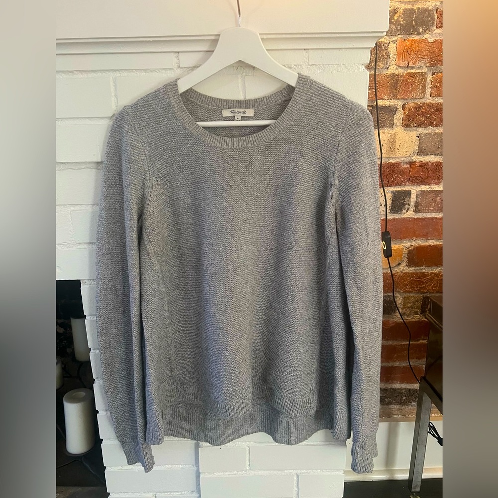 Medium, Gray, Madewell Sweater